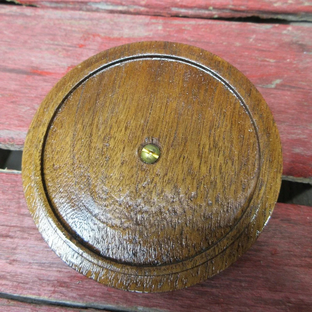Vintage Handcrafted Wood Trinket Box Lidded Mark J Ostrom Lindstrom MN Vanity